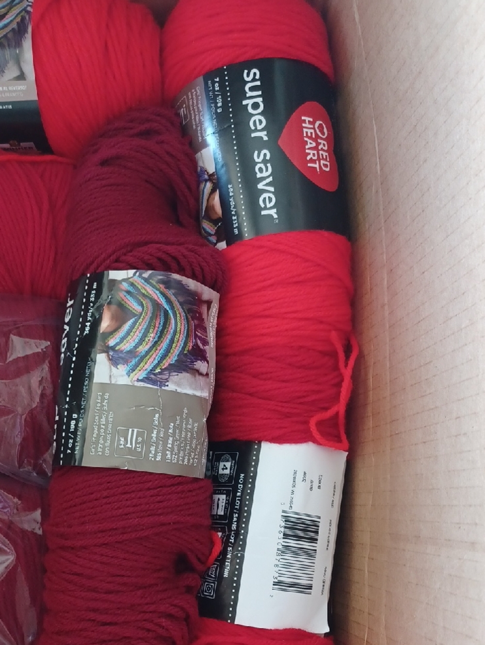 Acrylic Yarn Bundle (Reds) - Picture 4 of 5